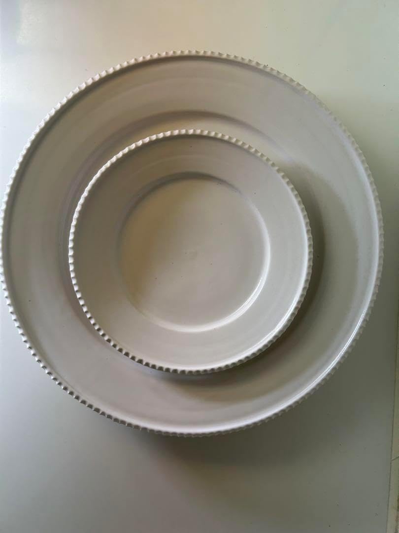 *新品未使用*　岡田直人　縁しのぎ深皿２枚 新品未使用* 岡田直人 縁しのぎ深皿2枚 2025年最新】岡田直人の